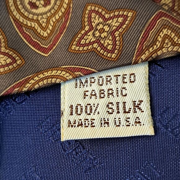 Liberty of London Imported Fabric from London Men's Classic Necktie Silk - Picture 7 of 11